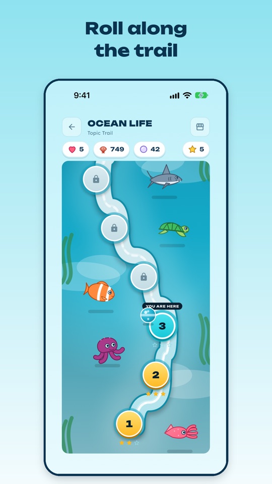 Ocean Life trail map
